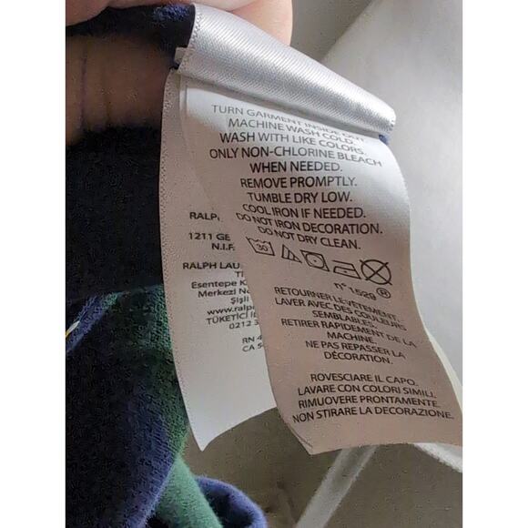 Polo Ralph Lauren striped classic preppy Y2k equestrian polo collared shirt - Picture 9 of 9